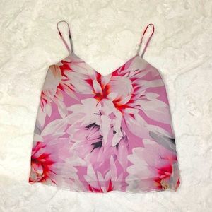 Marciano Top, Floral, Size Small, Lightweight, Sheer/Silk